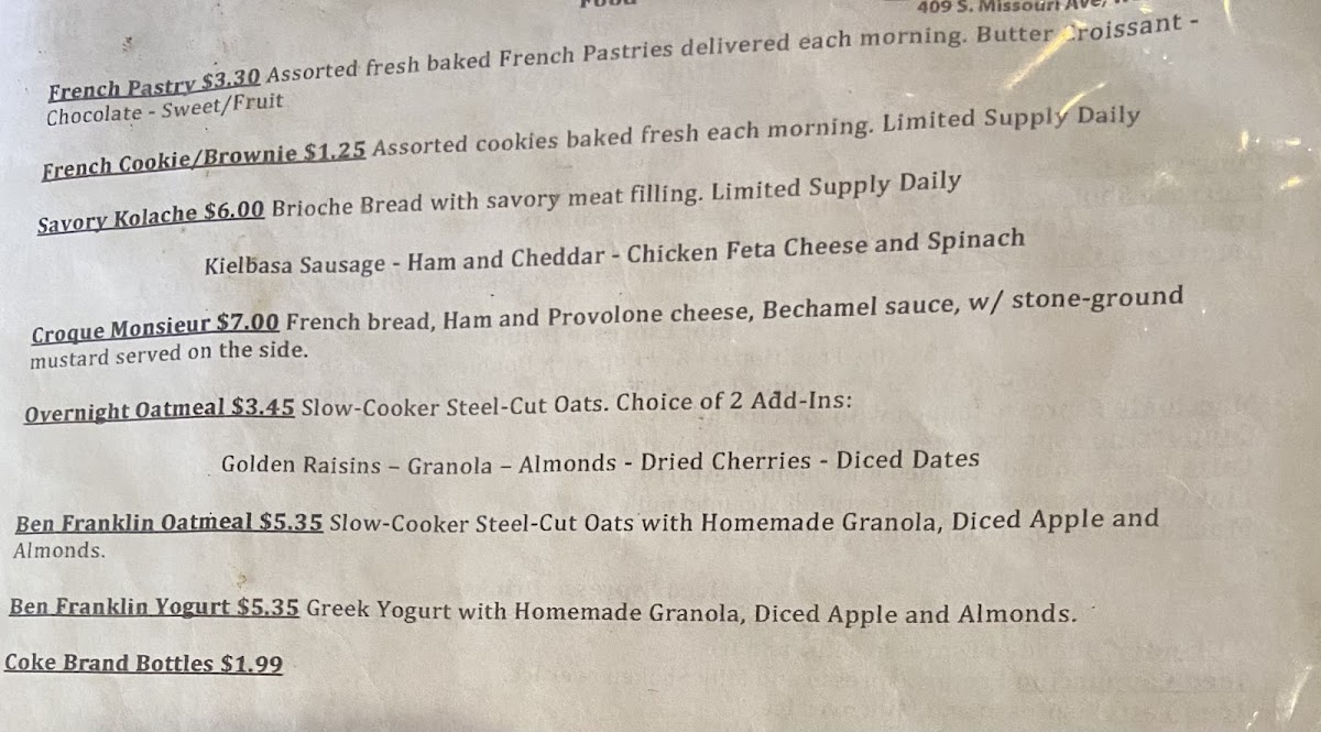 Menu Weslaco's Daily Grind | Coffee, Teas, Pastries-3